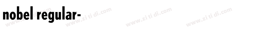 nobel regular字体转换